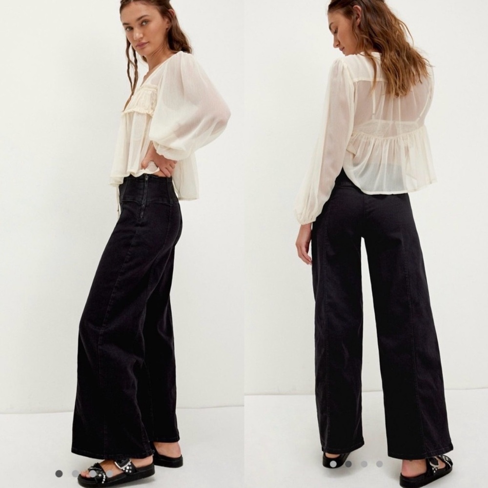 We The Free Spotlight Wide-Leg High-Rise Jeans EUC